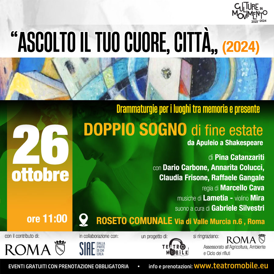 ascoltoiltuocuorecitta 26 ottobre doppiosogno FB web