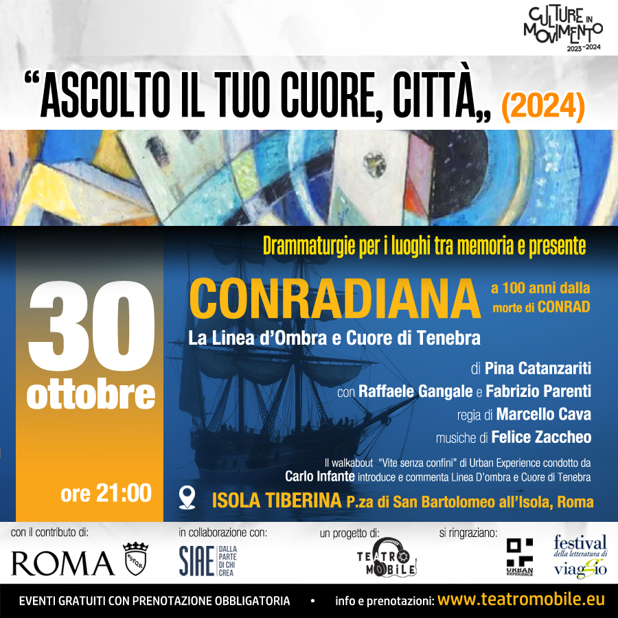 ascoltoiltuocuorecitta 30 ottobre conradiana FB