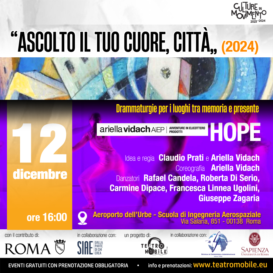 ascoltoiltuocuorecitta 12 dicembre HOPE FB